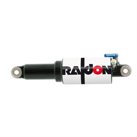 Suntour Raidon-LO levegős rugóstag, 165 x 38 mm