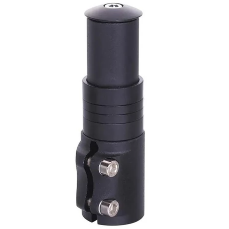 VeloGo 1 1/8 A-Head (28,6 x 85 mm) kormányszár emelő, magasító, alumínium, fekete
