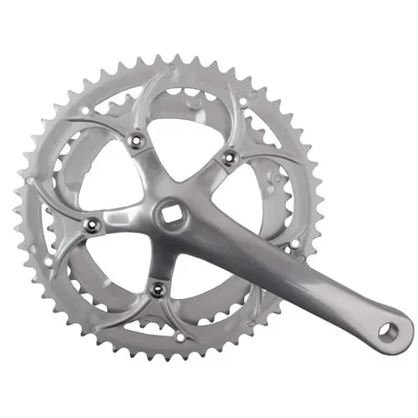 Neco négyszögtengelyes országúti hajtómű, 42-52T, 170 mm, alumínium, ezüst színű