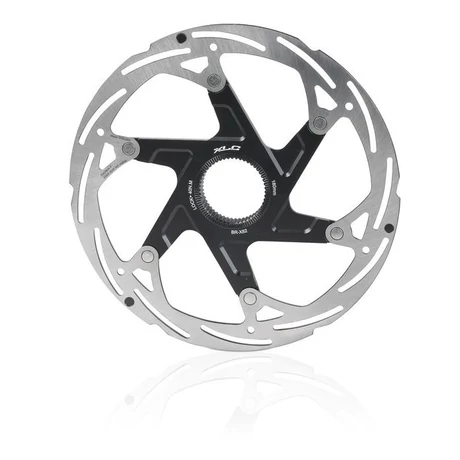XLC BR-X82 alu küllős féktárcsa, Centelock, 160 mm, fekete-ezüst