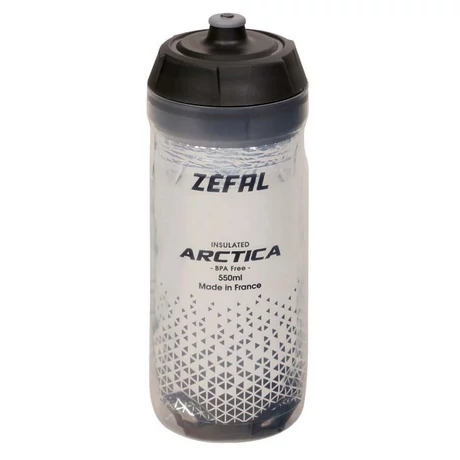 Zefal Arctica 55 hőszigetelt (2,5 óra) kulacs, 550 ml, csavaros, ezüst-fekete