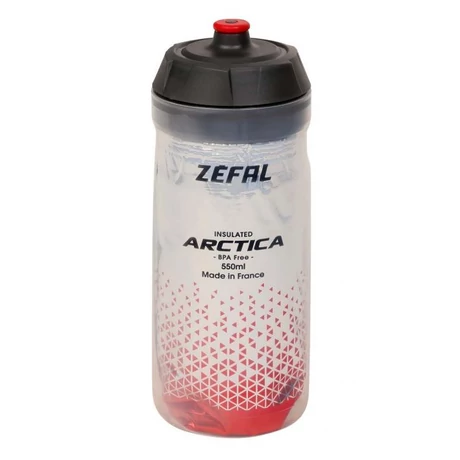 Zefal Arctica 55 hőszigetelt (2,5 óra) kulacs, 550 ml, csavaros, ezüst-piros