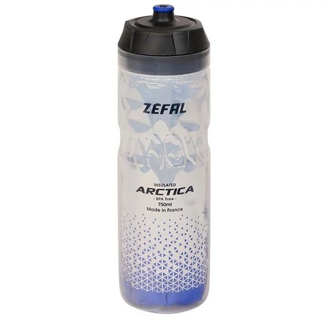 Zefal Arctica 75 hőszigetelt (2,5 óra) kulacs, 750 ml, csavaros, ezüst-kék