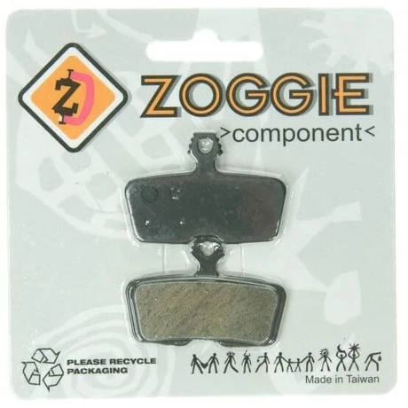 Zoggie fékbetét Avid Code 2010 tárcsafékhez, acél alap, organikus pofa