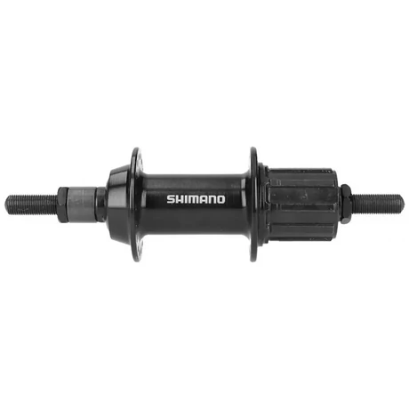 Shimano Tourney FH-TY500-7-NT hátsó kerékagy, kazettás lánckeréksorhoz, 36H, felnifékes, csavaros, fekete, OEM kiszerelés