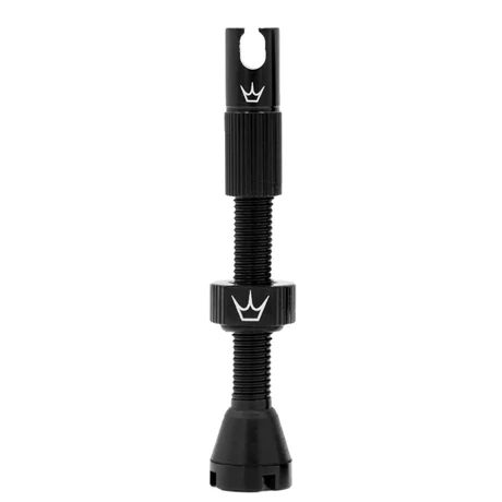 Peaty's-Chris King tubeless presta szelep, 42 mm, 1db, fekete, OEM kiszerelés