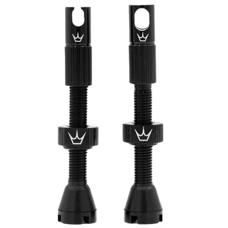 Peaty's-Chris King tubeless presta szelep, 42 mm, párban, fekete