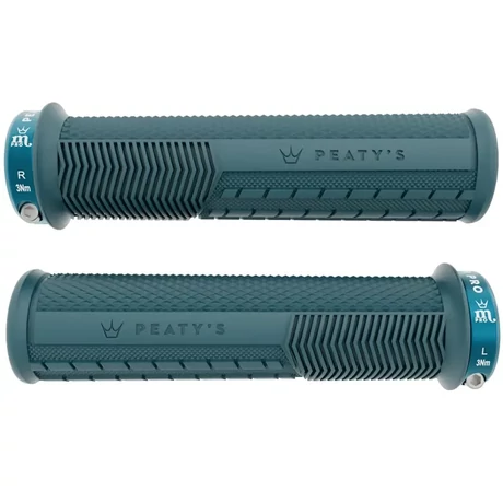 Peaty's Monarch Pro Knurl bilincses gumi markolat, 138 mm, vékony, kék (storm)
