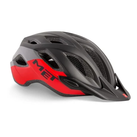 MET Crossover unisex MTB bukósisak, XL-es méret (60-64 cm), matt fekete-piros