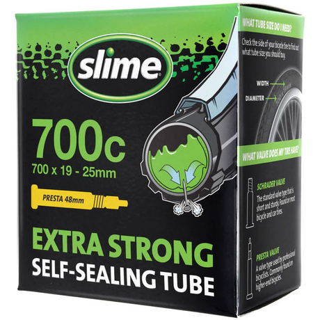 Slime Smart Tube 622x19-25 (700c) defektvédett országúti belső gumi, FV48 (48 mm hosszú szeleppel, presta)