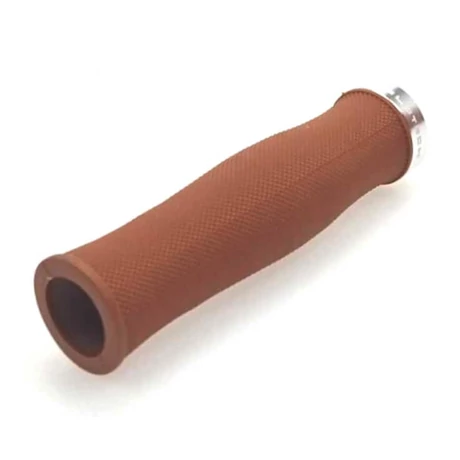 Velotech bilincses markolat, 130-130 mm, barna, ezüst színű bilinccsel