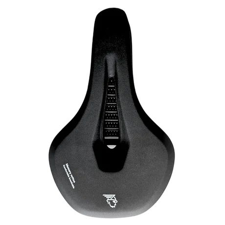 Velotech anatómikus trekking komfort nyereg, 280 x 175 mm, memóriahabos, fekete