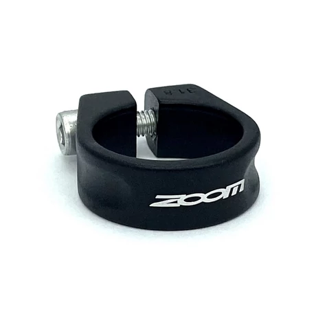 Zoom csavaros nyeregcső bilincs, 31,8 mm, fekete