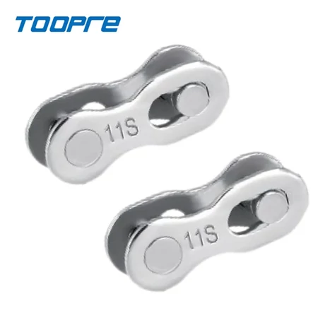 Toopre Split Link lánc patentszem, 11s, 2 pár, ezüst