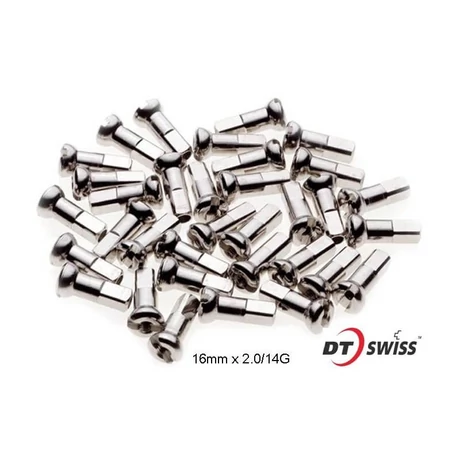 DT Swiss nikkelezett réz küllőanya 2 x 16 mm, ezüst