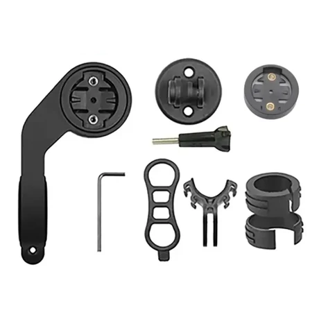 Spyral computer tartó konzol kormányra, műanyag, GoPro, Garmin, Bryton, Xoss, fekete
