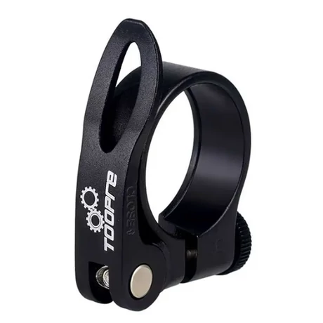 Toopre gyorszáras nyeregcső bilincs, 34,9 mm, fekete