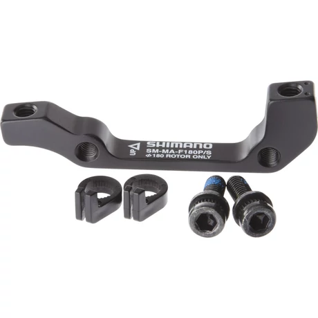 Shimano tárcsafék adapter, első, IS-PM180, alumínium, fekete