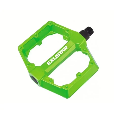 Exustar PB70 alu platform pedál, zöld