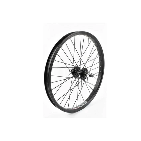 Velogo-Alexrims 20-as (406 mm) BMX hátsó kerék, 14 mm-es menetes tengellyel, fekete
