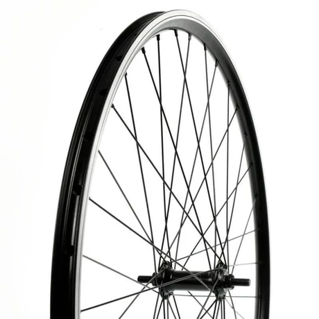 Velogo 28-29 colos (622 mm - 700c) trekking első kerék, csavaros tengellyel, fekete