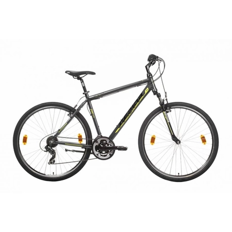 Gepida Alboin 200 CRS alu 28-as férfi cross kerékpár, 21s, 48 cm, szürke-sárga