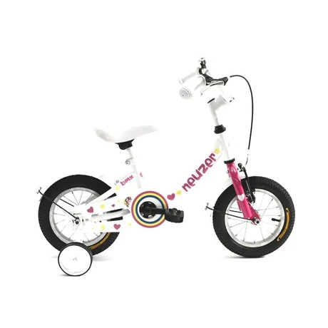 Neuzer BMX 2022 12-es lány kerékpár, 1s, acél, fehér-rózsaszín