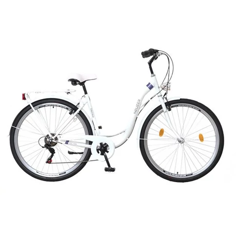 Neuzer Ravenna 6 2022 női 28-as trekking kerékpár, 6s, acél, 19-es vázméret, fehér-lila
