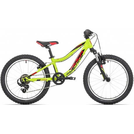 Rock Machine Storm VB 2020 20-as gyerek MTB kerékpár, 6s, alumínium, sárga-piros-fekete