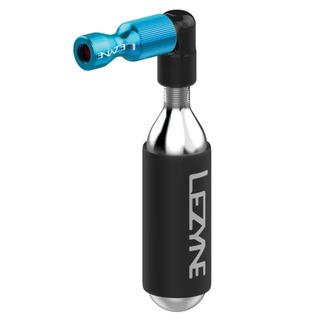 Lezyne Trigger Drive CO2 minipumpa, minden szeleptípushoz, 16g patronnal, kék
