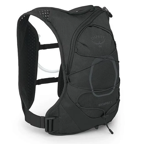 Osprey Escapist Velocity 3 kerékpáros hátizsák (mellény), ivótasakkal, 3L, L-XL-es méret, fekete