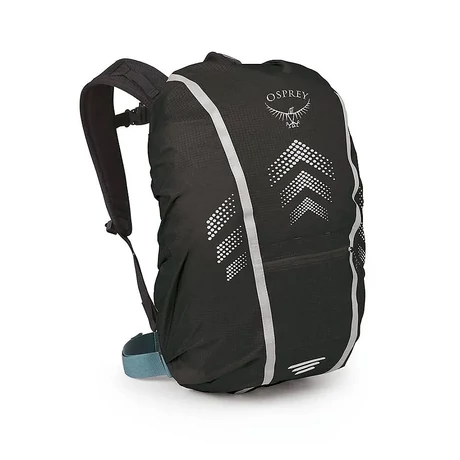 Osprey Hi-Vis Commuter esővédő huzat hátizsákhoz, 20-35L, fényvisszaverős, fekete
