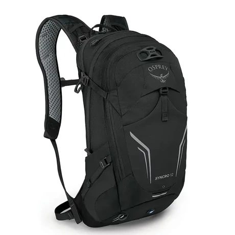 Osprey Syncro 12 kerékpáros hátizsák, esőhuzattal, 12L, fekete