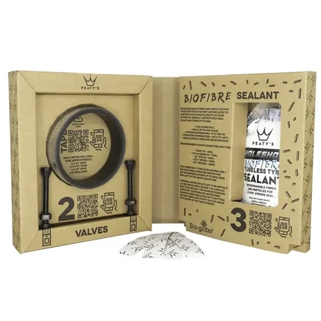 Peaty's országúti-gravel tubeless átalakító készlet 23mm szalag, 60mm szelephossz