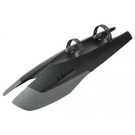 SKS X-Board első sárvédő alsócsőre, gumipánttal, műanyag, fekete
