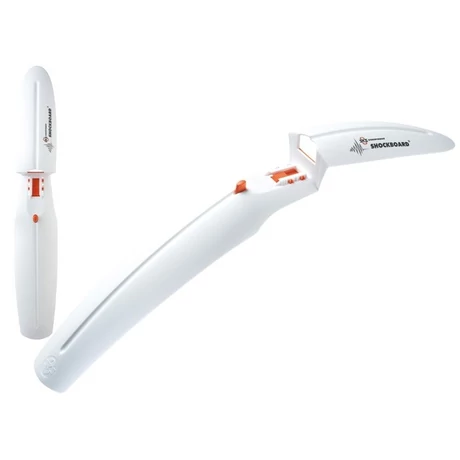 SKS Shockboard műanyag sárvédő teleszkópra, 26-os kerékpárokhoz, fehér