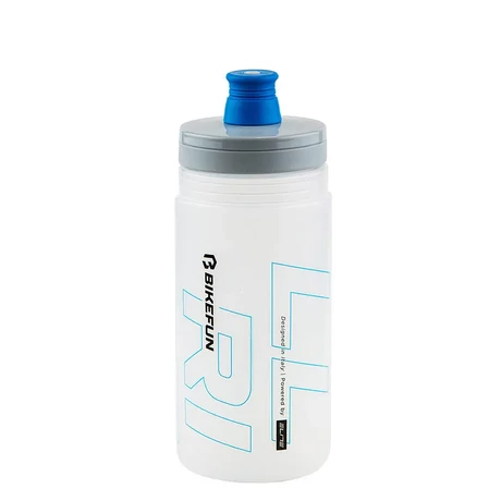Bikefun Ride'n'Roll műanyag kulacs, 550 ml, csavaros, Elite, átlátszó