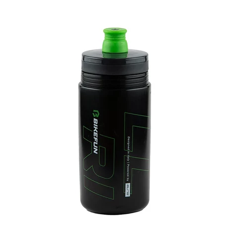 Bikefun Ride'n'Roll műanyag kulacs, 550 ml, csavaros, Elite, fekete