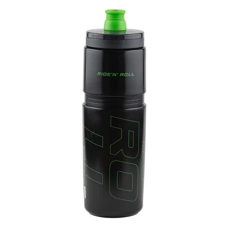 Bikefun Ride'n'Roll műanyag kulacs, 750 ml, csavaros, Elite, fekete