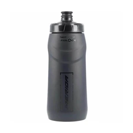 Merida Swivel-Fidlock műanyag kulacs, csavaros, 620 ml, fekete