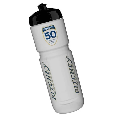 Ritchey 50th Anniversary műanyag kulacs, 800 ml, csavaros, fehér