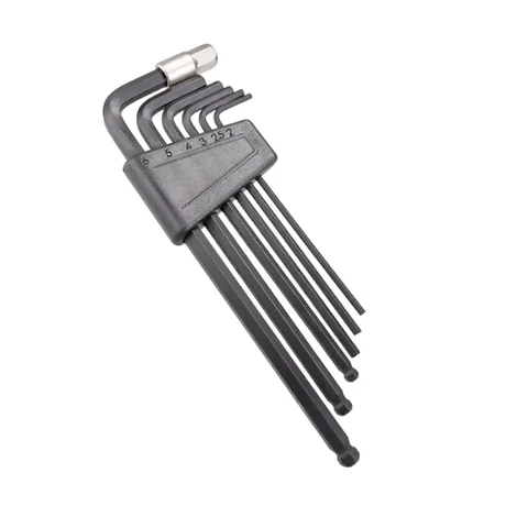 Superb TB-7715 L alakú imbuszkulcs készlet, 2-8 mm, fekete