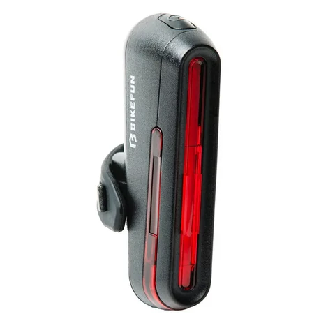 Bikefun Capella USB-ről tölthető hátsó lámpa, LED, nyeregcsőre rögzíthető, fekete