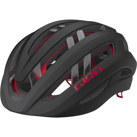 Giro Aries Spherical kerékpáros sisak, M-es (55-59 cm), Mips, matt karbon-piros színű