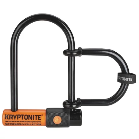 Kryptonite Evolution Messenger Mini U-lakat, extenderrel 165x95x13 mm, narancs