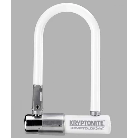 Kryptonite Kryptolok Mini-7 U-lakat, 178 x 82 x 13 mm, fehér