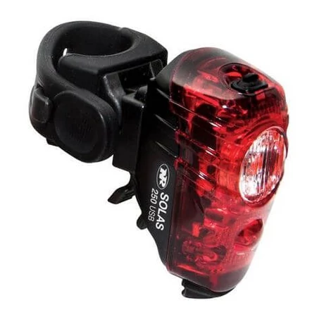NiteRider Solas™ 250 hátsó lámpa nyeregcsőre, 250 lumen, USB-ről tölthető