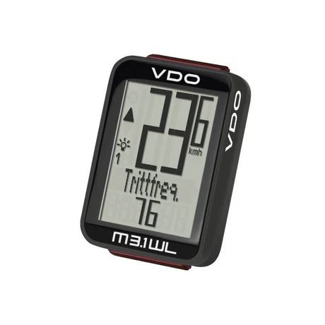 VDO M3.1 WL kerékpár komputer, vezeték nélüli, fekete