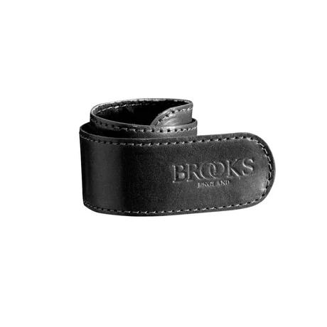 Brooks bőr nadrágszár csiptető pánt, fekete