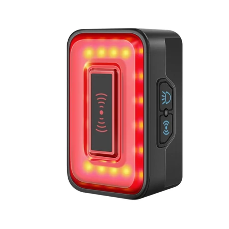 Cyclami RT01 radaros hátsó lámpa, 45 lumen, USB-ről tölthető, fekete